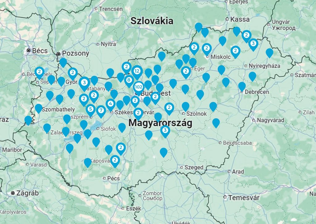 Telepítési helyszíneink